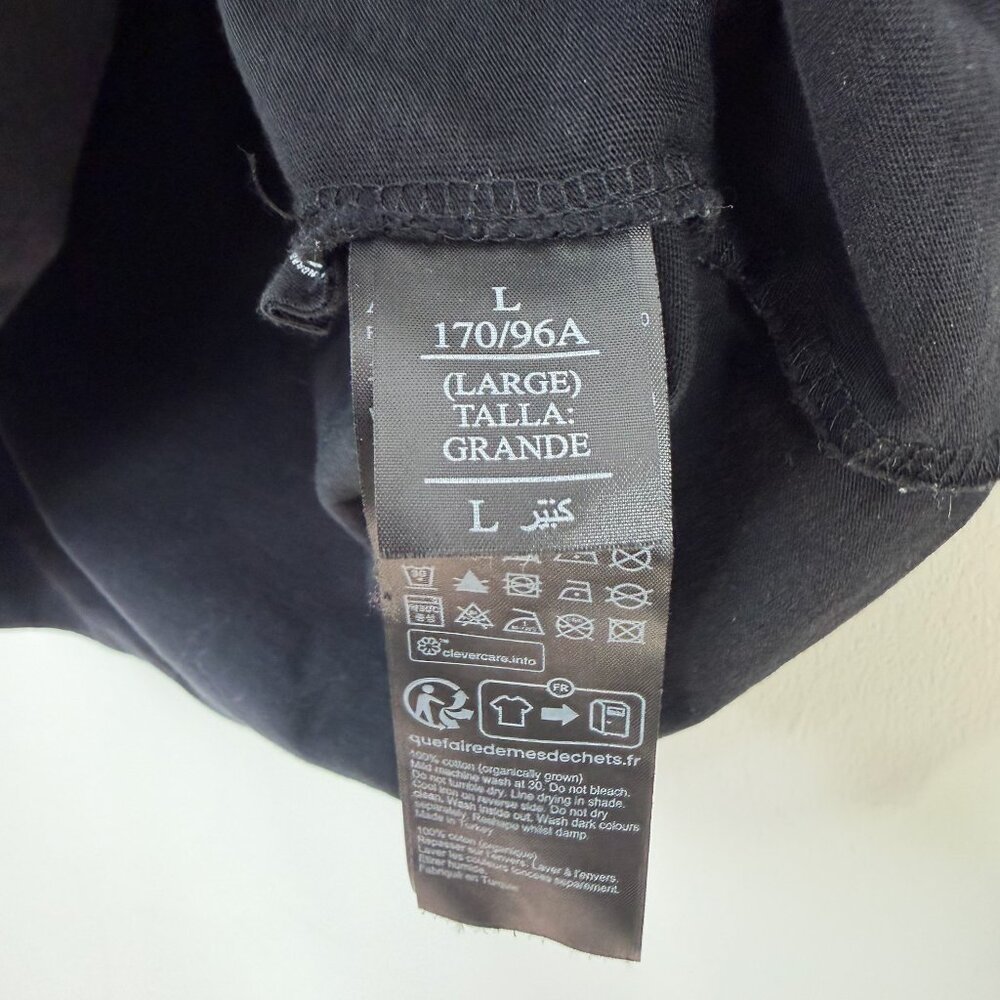 AllSaints Tiger Turin Bela Black + White Women's Baby Tee - Size Large - Picture 6 of 8